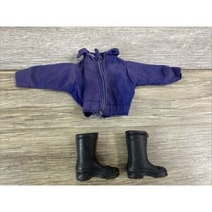 1976 EMERGENCY SQUAD 51 ljn fits 8" mego figures Blue JACKET & BOOTS Only